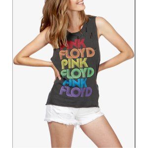 NWT: 🏳️‍🌈LUCKY BRAND🏳️‍🌈 Pink Floyd Distressed Graphic Tank Top / Muscle Tee